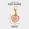 image:imagePortland Leather Goods Charm Clip  Limited Edition Gold Toned Charm with Versatile Lobster ClaspPurse Peace