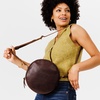 image:imagePortland Leather Goods Circle Crossbody Bag for Women  Handmade from the Finest FullGrain HidesColdbrew