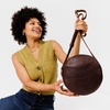image:imagePortland Leather Goods Circle Crossbody Bag for Women  Handmade from the Finest FullGrain HidesColdbrew