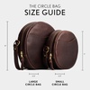 image:imagePortland Leather Goods Circle Crossbody Bag for Women  Handmade from the Finest FullGrain HidesColdbrew