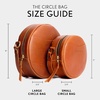 image:imagePortland Leather Goods Circle Crossbody Bag for Women  Handmade from the Finest FullGrain HidesHoney