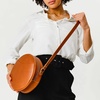 image:imagePortland Leather Goods Circle Crossbody Bag for Women  Handmade from the Finest FullGrain HidesHoney