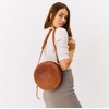 image:imagePortland Leather Goods Circle Crossbody Bag for Women  Handmade from the Finest FullGrain HidesMeadow
