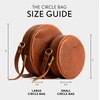 image:imagePortland Leather Goods Circle Crossbody Bag for Women  Handmade from the Finest FullGrain HidesMeadow
