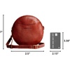 image:imagePortland Leather Goods Circle Crossbody Bag for Women  Handmade from the Finest FullGrain HidesNutmeg