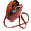 image:imagePortland Leather Goods Circle Crossbody Bag for Women  Handmade from the Finest FullGrain HidesNutmeg