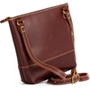 image:imagePortland Leather Goods Festival Bag  Lightweight Leather Crossbody Purse  Handmade from the Finest FullGrain HidesCognac