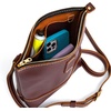 image:imagePortland Leather Goods Festival Bag  Lightweight Leather Crossbody Purse  Handmade from the Finest FullGrain HidesCognac