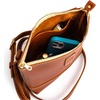 image:imagePortland Leather Goods Festival Bag  Lightweight Leather Crossbody Purse  Handmade from the Finest FullGrain HidesHoney