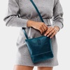image:imagePortland Leather Goods Festival Bag  Lightweight Leather Crossbody Purse  Handmade from the Finest FullGrain HidesLagoon