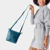 image:imagePortland Leather Goods Festival Bag  Lightweight Leather Crossbody Purse  Handmade from the Finest FullGrain HidesLagoon