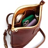 image:imagePortland Leather Goods Festival Bag  Lightweight Leather Crossbody Purse  Handmade from the Finest FullGrain HidesNutmeg