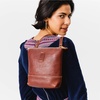 image:imagePortland Leather Goods Festival Bag  Lightweight Leather Crossbody Purse  Handmade from the Finest FullGrain HidesNutmeg