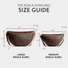 image:imagePortland Leather Goods Koala Sling Bag  Leather Sling with Adjustable Strap  Handmade from the Finest FullGrain HidesColdbrew