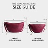 image:imagePortland Leather Goods Koala Sling Bag  Leather Sling with Adjustable Strap  Handmade from the Finest FullGrain HidesOrchid