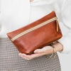 image:imagePortland Leather Goods Makeup Bag  Travel Friendly Cosmetic Bag with Zipper Closure for Organizing Makeup amp Toiletries  Handmade from the Finest FullGrain Hides  Large HoneyNutmeg