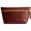image:imagePortland Leather Goods Makeup Bag  Travel Friendly Cosmetic Bag with Zipper Closure for Organizing Makeup amp Toiletries  Handmade from the Finest FullGrain Hides  Large HoneyCognac