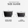 image:imagePortland Leather Goods Makeup Bag  Travel Friendly Cosmetic Bag with Zipper Closure for Organizing Makeup amp Toiletries  Handmade from the Finest FullGrain Hides  Large HoneyBlack