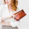 image:imagePortland Leather Goods Makeup Bag  Travel Friendly Cosmetic Bag with Zipper Closure for Organizing Makeup amp Toiletries  Handmade from the Finest FullGrain Hides  Large HoneyNutmeg