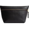image:imagePortland Leather Goods Makeup Bag  Travel Friendly Cosmetic Bag with Zipper Closure for Organizing Makeup amp Toiletries  Handmade from the Finest FullGrain Hides  Large HoneyBlack