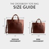 image:imagePortland Leather Goods Medium Crossbody Tote for Women  Handmade from the Finest FullGrain Hides  HandmadeCognac