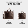 image:imagePortland Leather Goods Medium Crossbody Tote for Women  Handmade from the Finest FullGrain Hides  HandmadeColdbrew