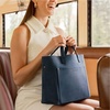 image:imagePortland Leather Goods Medium Crossbody Tote for Women  Handmade from the Finest FullGrain Hides  HandmadeDeep Water