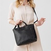 image:imagePortland Leather Goods Medium Crossbody Zipper Tote for Women  Handmade from the Finest FullGrain HidesBlack