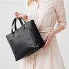 image:imagePortland Leather Goods Medium Crossbody Zipper Tote for Women  Handmade from the Finest FullGrain HidesBlack