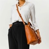 image:imagePortland Leather Goods Medium Crossbody Zipper Tote for Women  Handmade from the Finest FullGrain HidesHoney