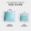 image:imagePortland Leather Goods Medium Crossbody Zipper Tote for Women  Handmade from the Finest FullGrain HidesHoney