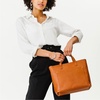image:imagePortland Leather Goods Medium Crossbody Zipper Tote for Women  Handmade from the Finest FullGrain HidesHoney