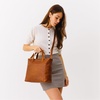 image:imagePortland Leather Goods Medium Crossbody Zipper Tote for Women  Handmade from the Finest FullGrain HidesMeadow