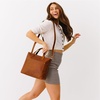 image:imagePortland Leather Goods Medium Crossbody Zipper Tote for Women  Handmade from the Finest FullGrain HidesMeadow