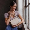 image:imagePortland Leather Goods Metro Crossbody Bag for Women  Handmade from the Finest FullGrain HidesBone