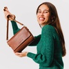 image:imagePortland Leather Goods Metro Crossbody Bag for Women  Handmade from the Finest FullGrain HidesHoney