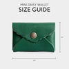 image:imagePortland Leather Goods Mini Daisy Wallet for Women  Handmade from the Finest FullGrain Hides  Features Envelope Design with Snap Closure  BlackBacalar