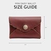 image:imagePortland Leather Goods Mini Daisy Wallet for Women  Handmade from the Finest FullGrain Hides  Features Envelope Design with Snap Closure  BlackCognac