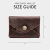 image:imagePortland Leather Goods Mini Daisy Wallet for Women  Handmade from the Finest FullGrain Hides  Features Envelope Design with Snap Closure  BlackColdbrew