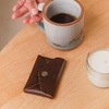 image:imagePortland Leather Goods Mini Daisy Wallet for Women  Handmade from the Finest FullGrain Hides  Features Envelope Design with Snap Closure  BlackColdbrew