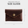 image:imagePortland Leather Goods Mini Daisy Wallet for Women  Handmade from the Finest FullGrain Hides  Features Envelope Design with Snap Closure  BlackGrizzly