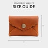 image:imagePortland Leather Goods Mini Daisy Wallet for Women  Handmade from the Finest FullGrain Hides  Features Envelope Design with Snap Closure  BlackHoney
