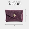 image:imagePortland Leather Goods Mini Daisy Wallet for Women  Handmade from the Finest FullGrain Hides  Features Envelope Design with Snap Closure  BlackPlum