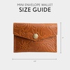 image:imagePortland Leather Goods Mini Envelope Wallet for Women  Handmade from the Finest FullGrain Hides  Features Two Interior Pockets with Secure Snap Closure  NutmegMeadow