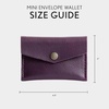 image:imagePortland Leather Goods Mini Envelope Wallet for Women  Handmade from the Finest FullGrain Hides  Features Two Interior Pockets with Secure Snap Closure  NutmegPlum
