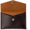 image:imagePortland Leather Goods Mini Envelope Wallet for Women  Handmade from the Finest FullGrain Hides  Features Two Interior Pockets with Secure Snap Closure  NutmegGrizzly