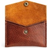 image:imagePortland Leather Goods Mini Envelope Wallet for Women  Handmade from the Finest FullGrain Hides  Features Two Interior Pockets with Secure Snap Closure  NutmegNutmeg