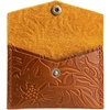 image:imagePortland Leather Goods Mini Envelope Wallet for Women  Handmade from the Finest FullGrain Hides  Features Two Interior Pockets with Secure Snap Closure  NutmegMeadow