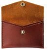 image:imagePortland Leather Goods Mini Envelope Wallet for Women  Handmade from the Finest FullGrain Hides  Features Two Interior Pockets with Secure Snap Closure  NutmegCognac