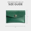 image:imagePortland Leather Goods Mini Envelope Wallet for Women  Handmade from the Finest FullGrain Hides  Features Two Interior Pockets with Secure Snap Closure  NutmegBacalar
